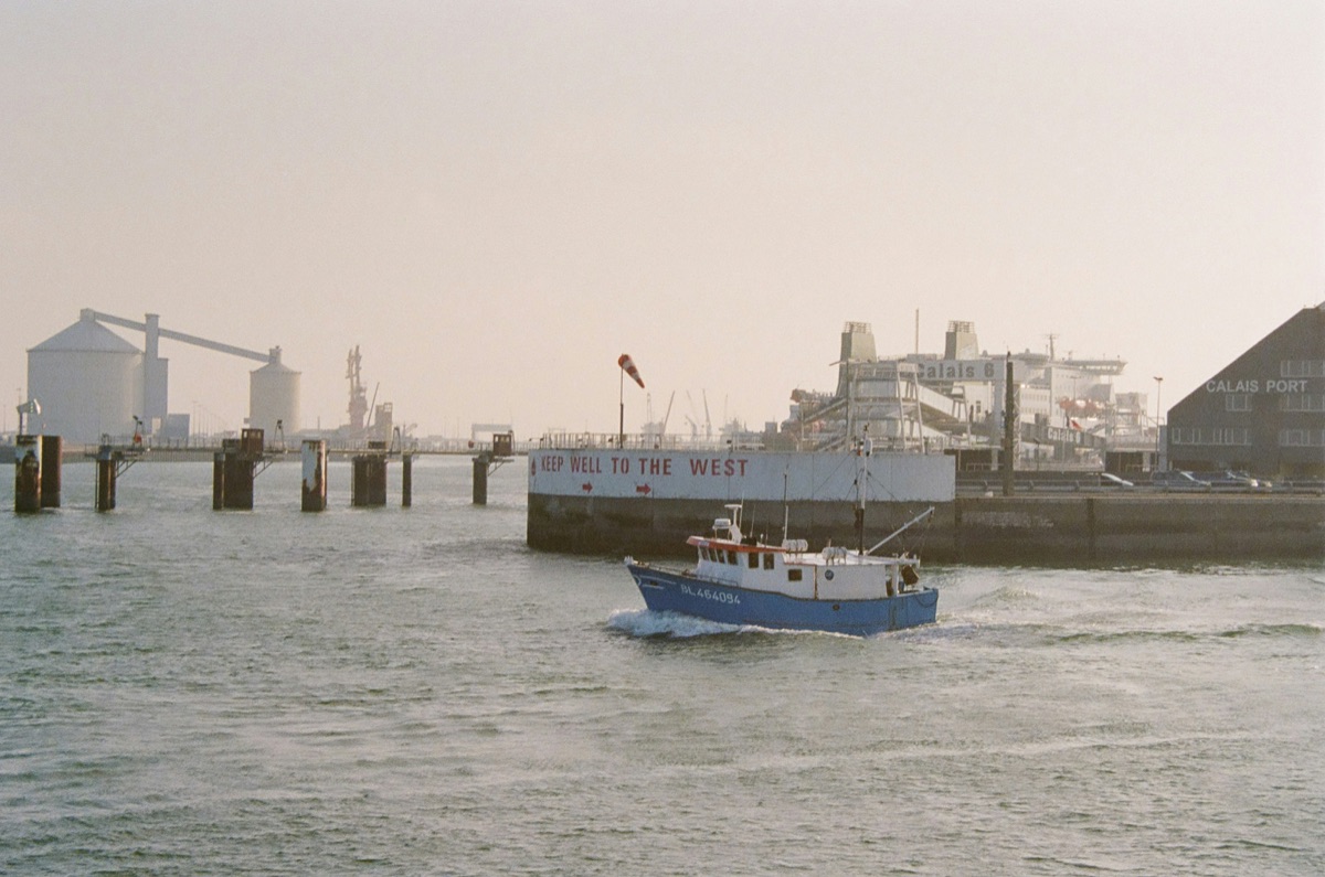 Dover to Calais ferry approaching the iconic White Cliffs on the busiest cross-Channel route