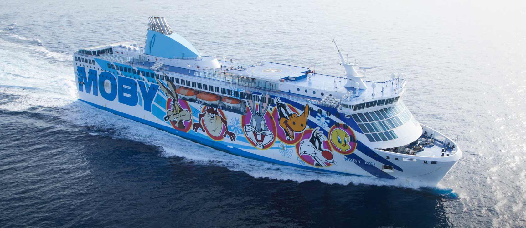 Moby Lines ferry connecting Italy and Mediterranean islands