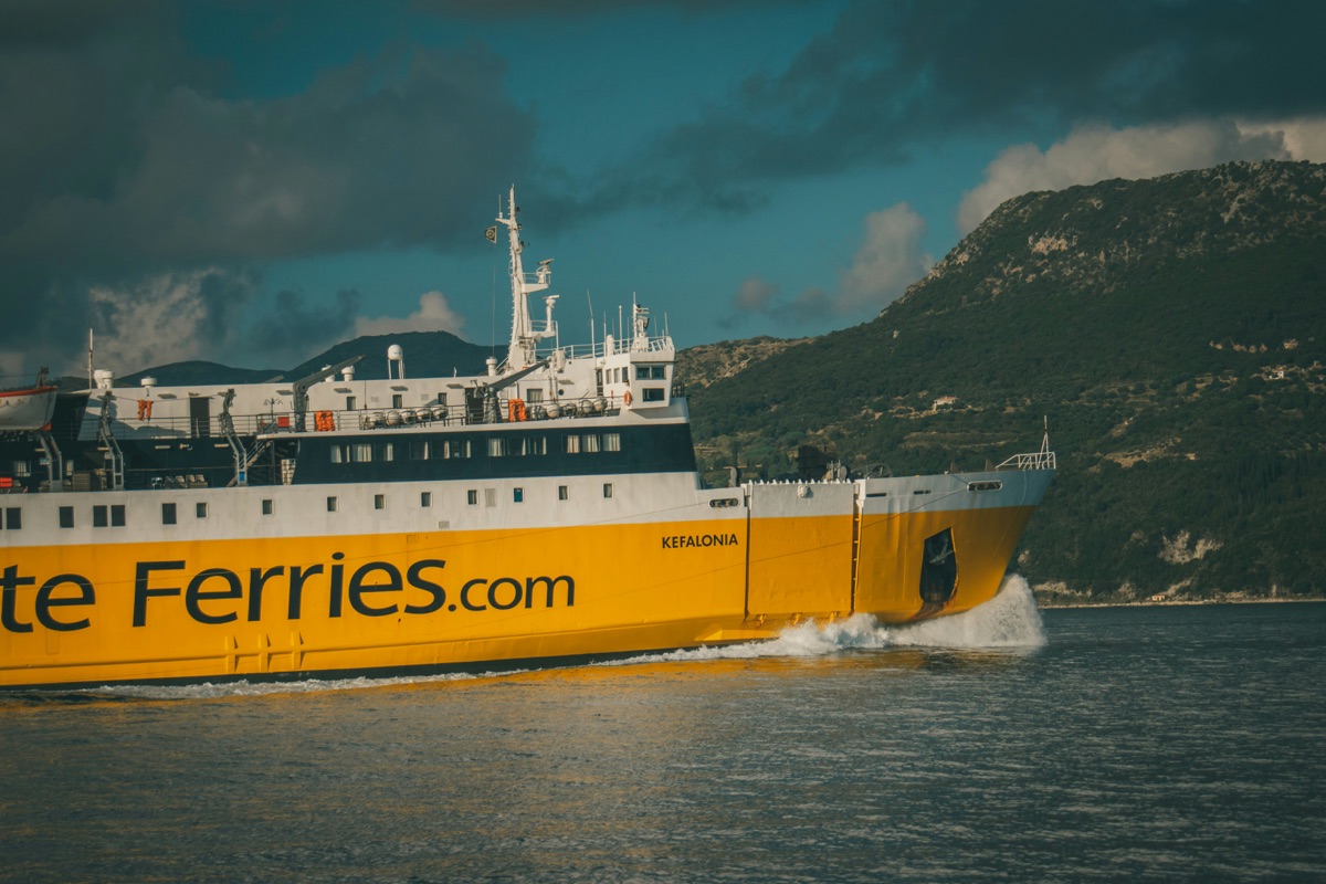 European maritime connectivity showing ferry ports and international connections